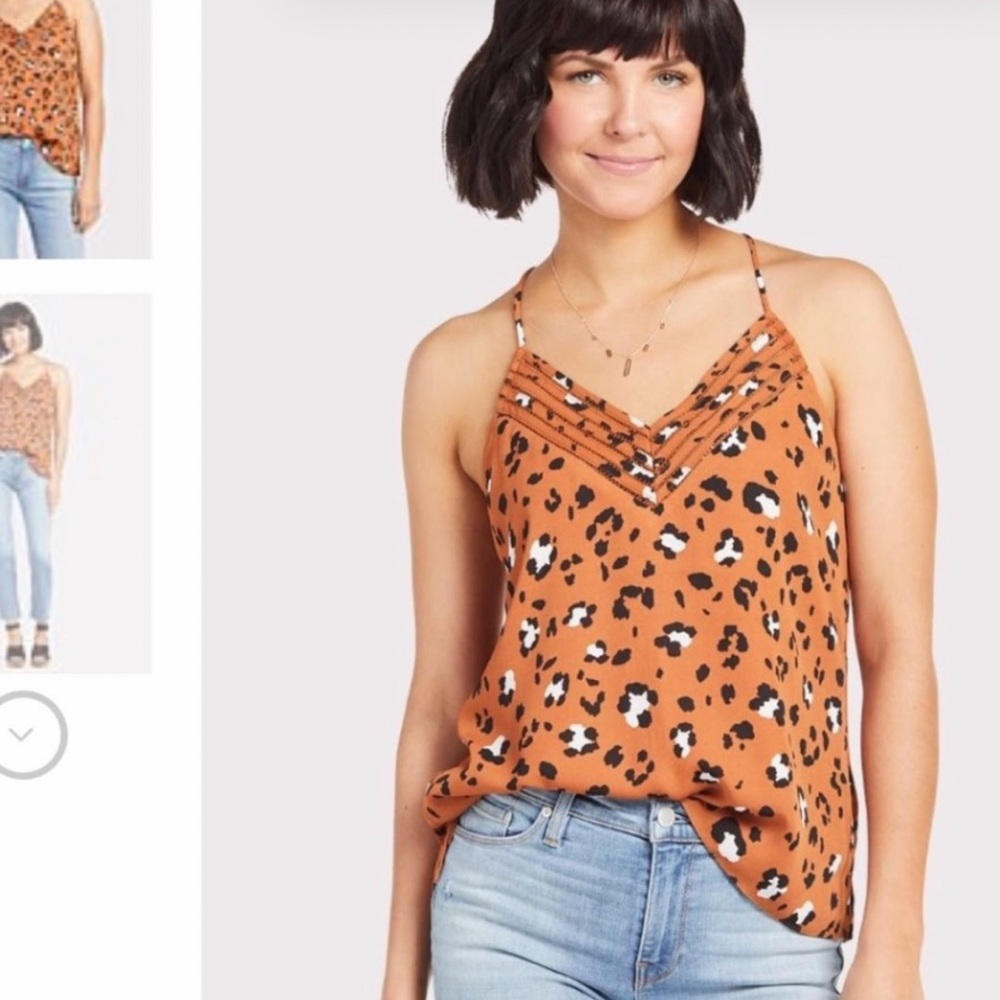 Allison Joy cheetah print tank top